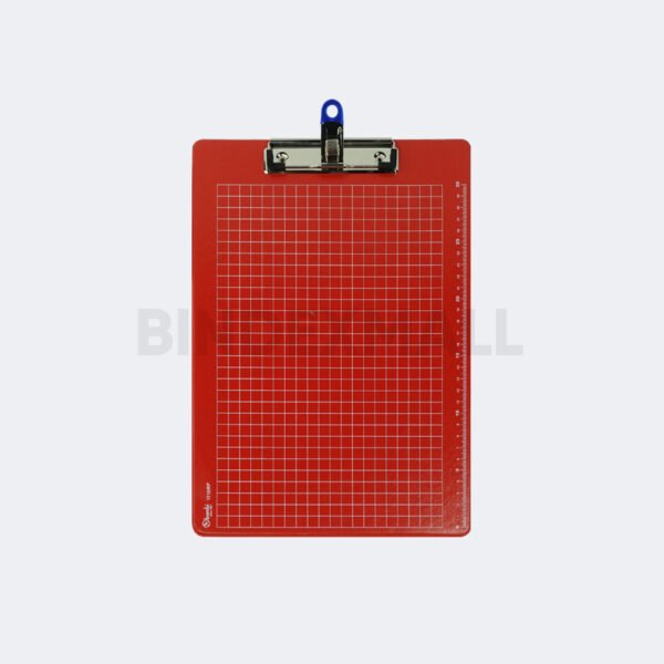 Clipboard pen holder Folio Bambi dengan skala garis half pocket dan flexible pen holder semua warna original