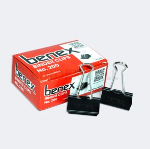 Binder Clip Benex 41 mm Jumbo No 200 penjepit kertas kuat kapasitas 120 lembar