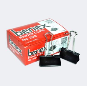 Binder Clip Jumbo Benex 51 mm No 260 penjepit kertas kapasitas 150 lembar isi 12 pcs