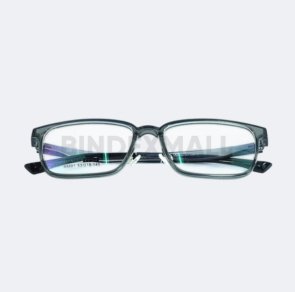 Frame kacamata Bambi transparent dark grey unisex tampak depan