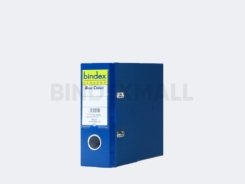 Ordner file Bindex Ecology 75mm voucher size dengan mekanik Blue Cyber warna hitam dan biru