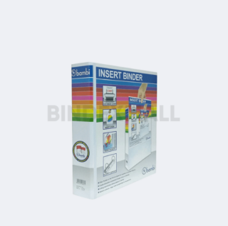 Bambi PVC Insert Ring Binder A4 2 Ring Type D All Color Jumbo Size 40 mm Original