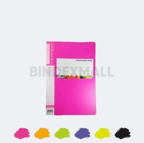 Bambi PP Document Holder Map Dokumen Arsip Folio Isi 40 Lembar Original
