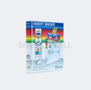 Bambi PVC Insert Ring Binder A4 2 Ring Type D All Color Small Size 20 mm Original