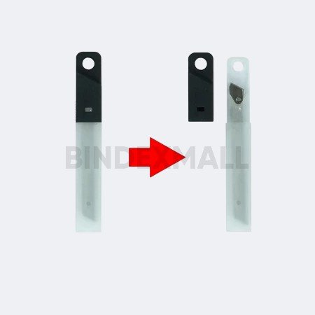 Cutter Benex CT-S14 9mm Auto-Lock Steel Blade warna kuning dan merah