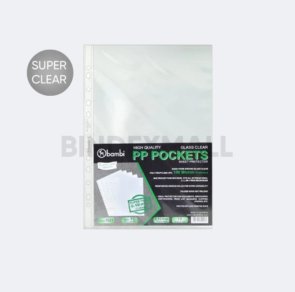 Bambi Document Pocket Sheet Protector Folio 10 Lembar 0.1mm Transparent Sleeve