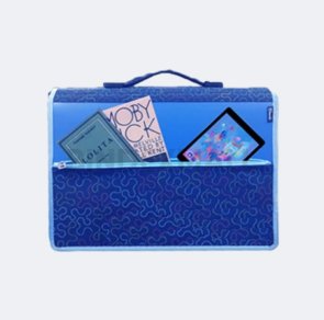 Tas dokumen folio bambi zeta original 3 kompartemen dengan push lock dan resleting