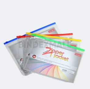 Benex Organizer Map Dokumen A4 Zipper Pocket Tipe PVC Transparent Original