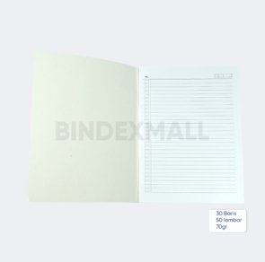 BINDEX MALL - BUKU TULIS CAMPUS MERAH 50LBR -70GR TERBUKA 2