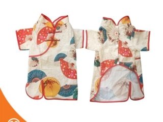 Baju Anjing Cheongsam Dress Dog Clothes 1