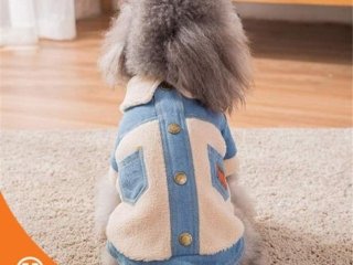 Baju Anjing Dog Jacket Denim Clothes 2