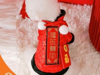 Baju Anjing Pet Coat Dog Chinese Style