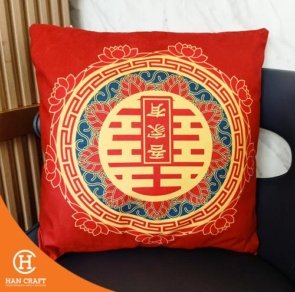 Bantal Sofa Double Happyness Pillow Cushion