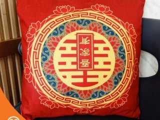 Bantal Sofa Double Happyness Pillow Cushion