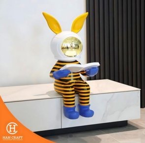 Dekorasi Pajangan Rabbit Decorative Art Statue 1