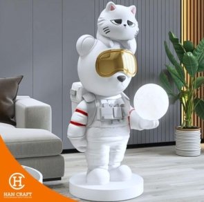 Dekorasi Pajangan Space Bear Floor Lamp 2