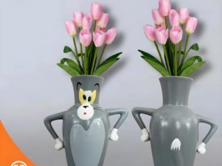 Vas Bunga Tom Vase Modern Ceramic 1