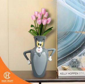 Vas Bunga Tom Vase Modern Ceramic