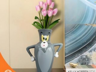 Vas Bunga Tom Vase Modern Ceramic