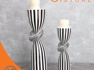 Dekorasi Pajangan Black & White Stripes Creative Ornaments 1