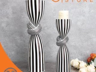 Dekorasi Pajangan Black & White Stripes Creative Ornaments
