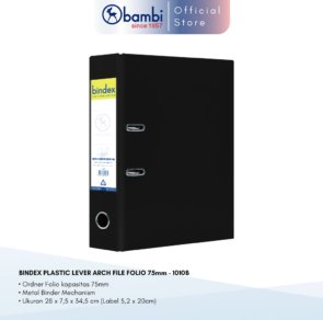 Ordner Bindex Plastik Lever Arch File Folio 75mm All Color Original