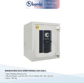BRANKAS BESI GOLD SERIES MANUAL LOCK SIZE 4 A