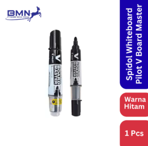 Spidol Whiteboard Pilot V Board Master Hitam dengan desain ergonomis dan tinta cair berkualitas tinggi