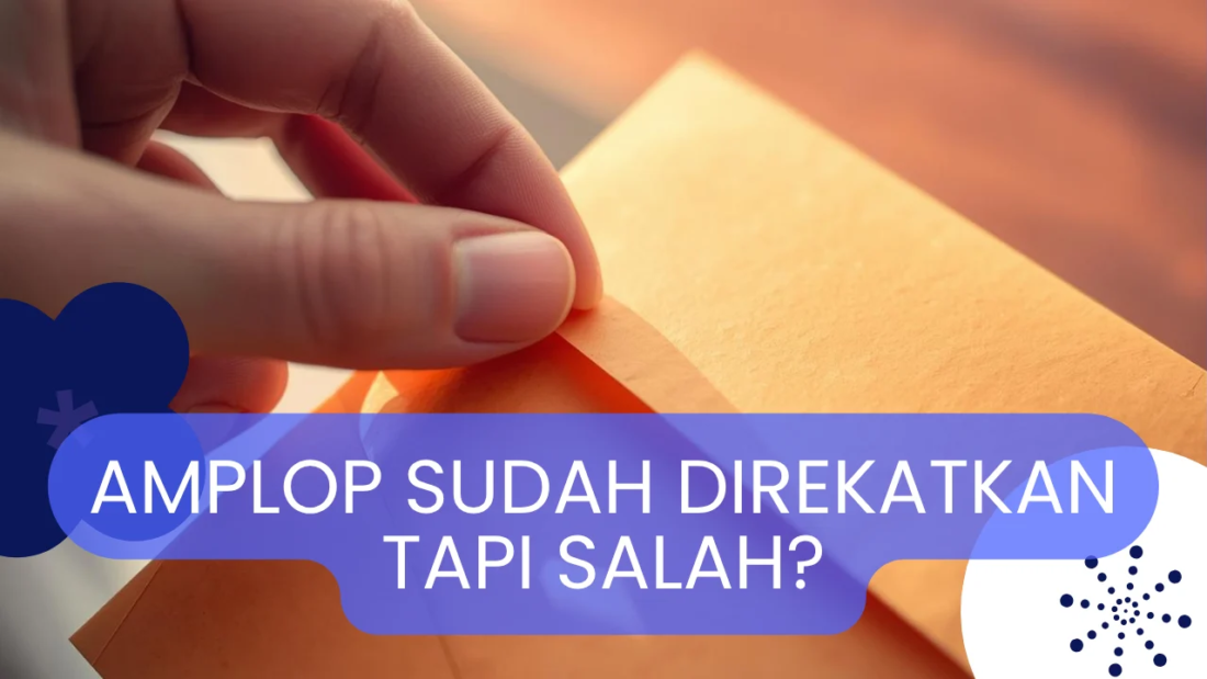 cara melepas amplop yang sudah terekat