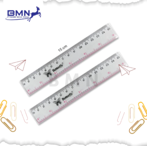 Butterfly Penggaris Plastik Mini 15 cm 2
