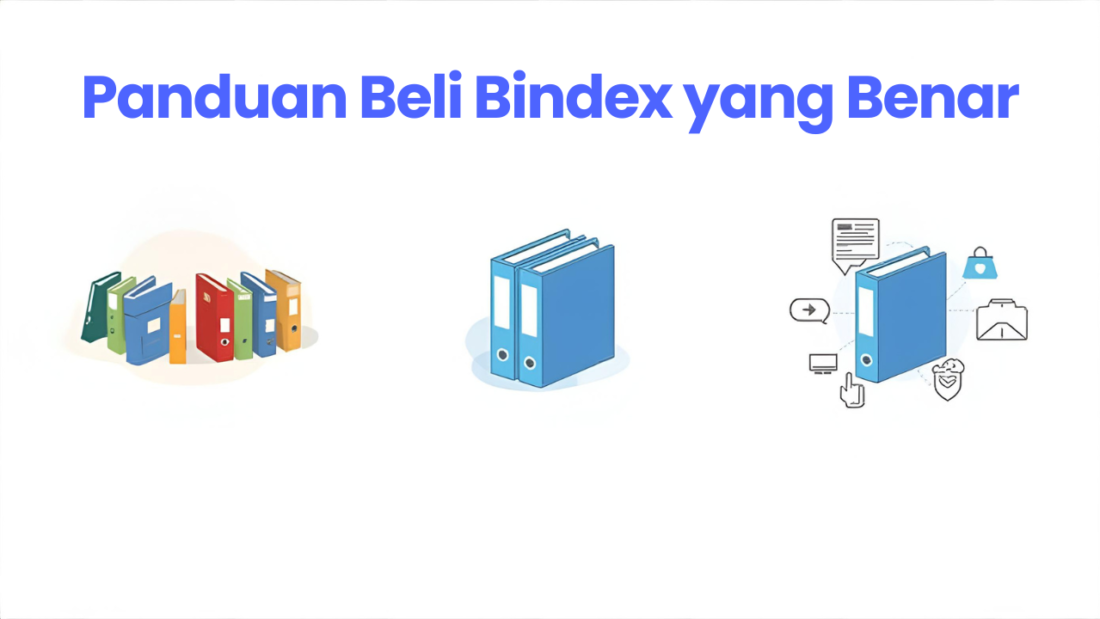 Contoh berbagai ukuran dan material Bindex untuk dokumen profesional