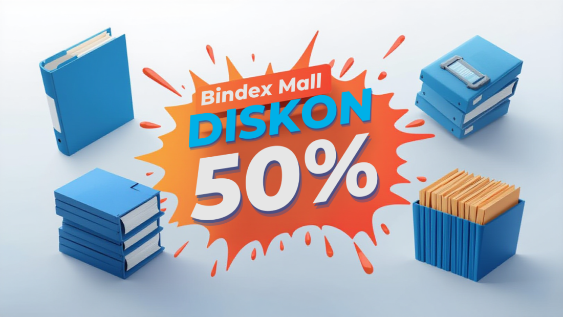 Grosir ATK murah Bindex Mall diskon 50 persen ordner box file