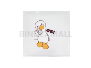 Pouch lucu Annuals Ok Duck A6 dengan desain bebek imut dan zipper berkualitas