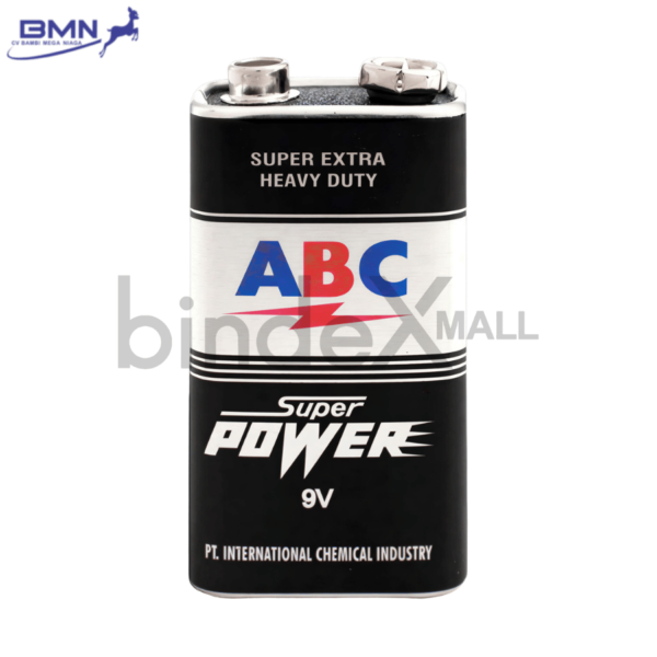Baterai ABC 9V kotak per 1 pcs sumber daya stabil tahan lama untuk remote multimeter dan alarm