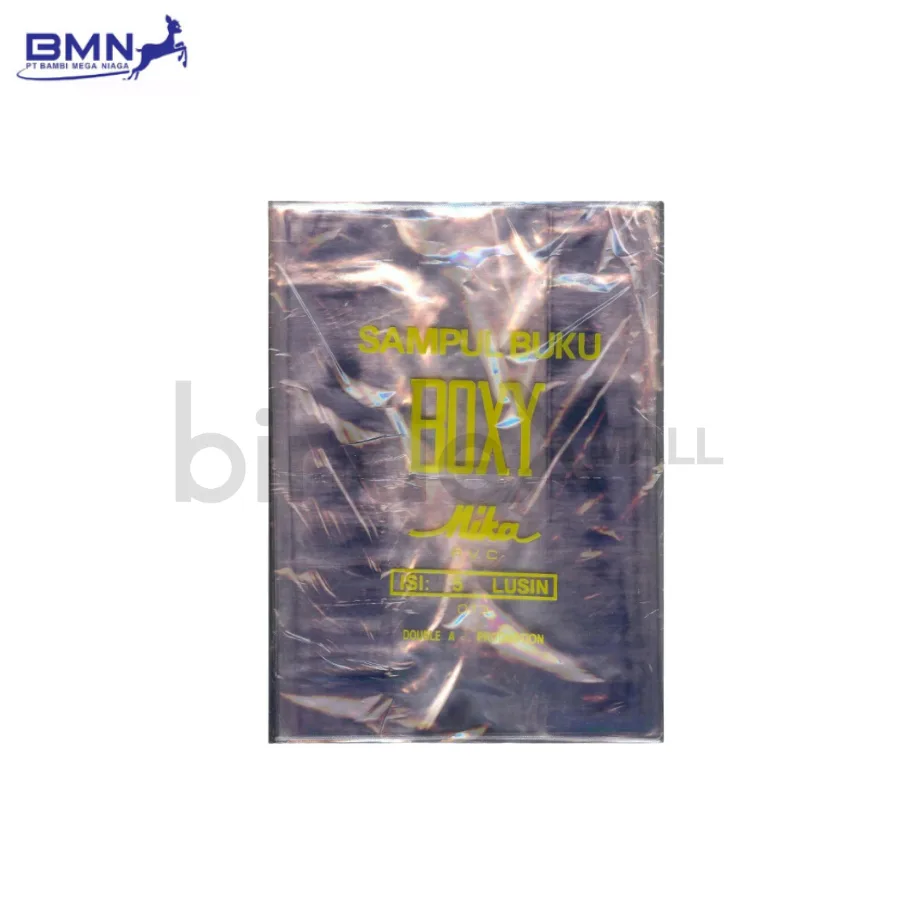 Sampul buku plastik Boxy transparan tebal waterproof untuk melindungi buku pelajaran dan novel