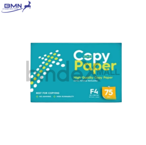 Kertas HVS F4 75 GSM 1 rim 500 lembar copy paper putih cerah untuk print fotokopi laser dan administrasi kantor