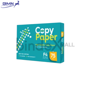 Kertas HVS F4 75 GSM 1 rim 500 lembar copy paper putih cerah untuk print fotokopi laser dan administrasi kantor