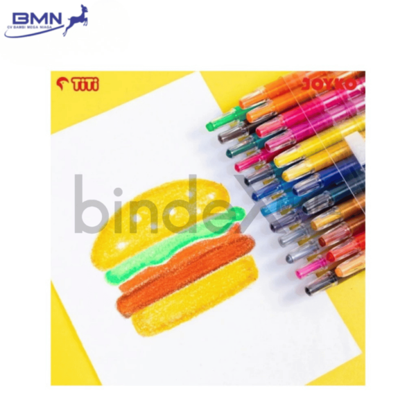 Crayon Anak Titi Twist isi 24 warna cerah sistem putar tanpa raut aman untuk mewarnai anak sekolah