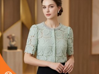 Pakaian Wanita Pastel Bloom Outer