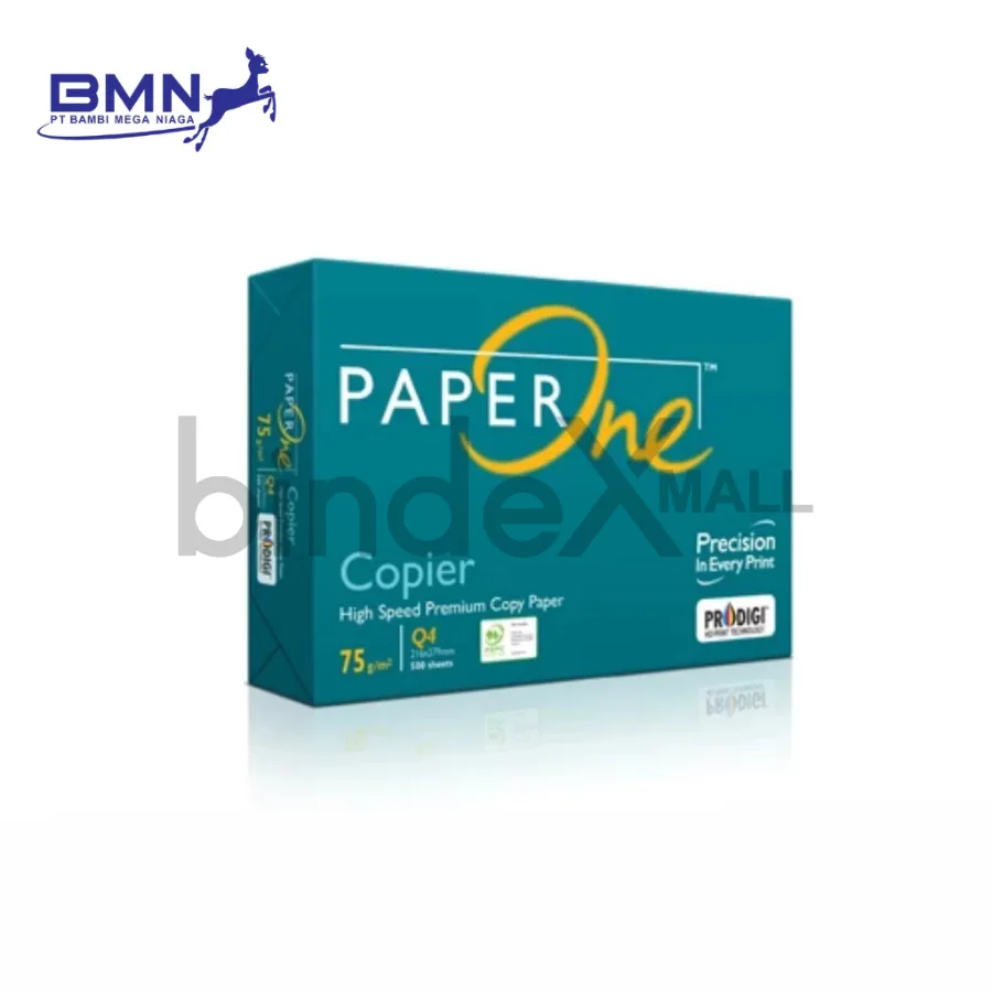 Paper One kertas HVS quarto 75 GSM original 1 rim 500 lembar