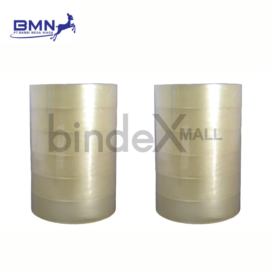 Lakban Bening 1 Inch Isolasi Transparan 1 Slop Perekat Kuat Original