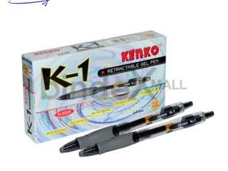 Kenko K-1 Retractable Gel Pen 0.5mm Pulpen Gel Klik 1 Box Isi 12 Pcs Original