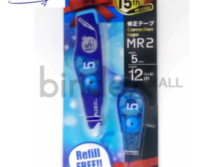 Plus MR2 Tipex Kertas 15th Anniversary Pink 5mm 12m Correction Tape Refill Original